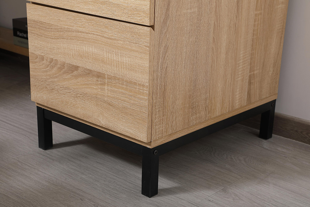 Elegant - Emerson 24" Wide 6 Drawer L-Shaped Office Desk (DF11001MW)