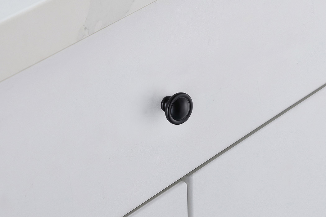 Elegant Cadon Cabinet Knob, Set of 10 - Matte Black (KB2007-MB-10PK)