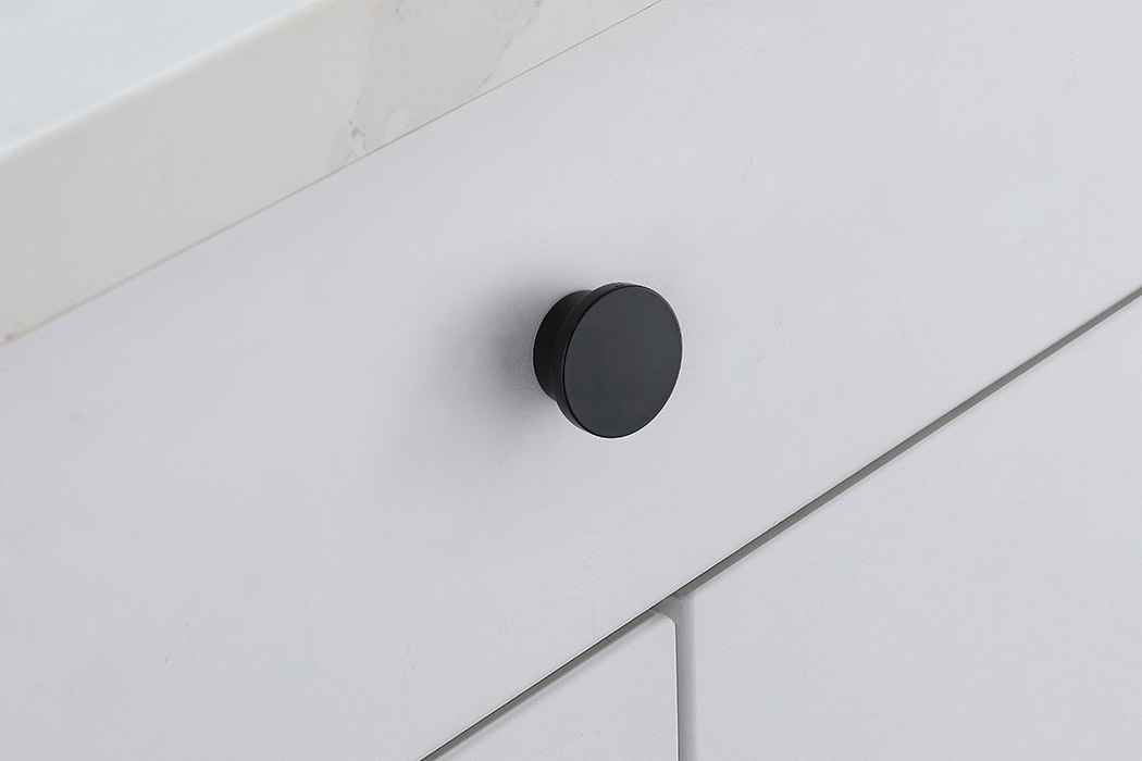 Elegant Cadon Cabinet Knob, Set of 10 - Matte Black (KB2009-MB-10PK)