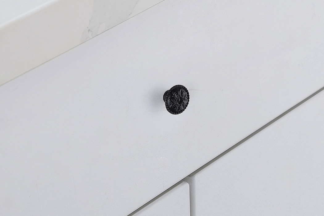 Elegant Cadon Cabinet Knob, Set of 10 - Matte Black (KB2011-MB-10PK)