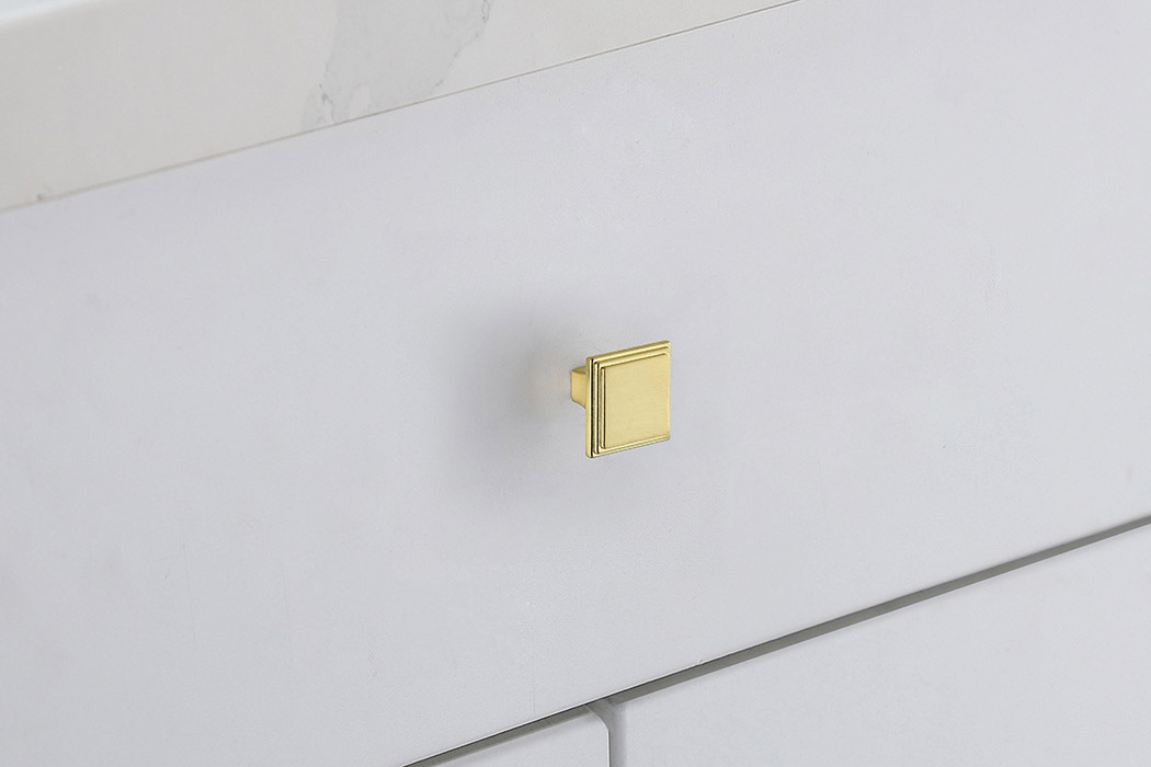 Elegant Cadon Cabinet Knob, Set of 10 - Brushed Gold (KB2012-GD-10PK)