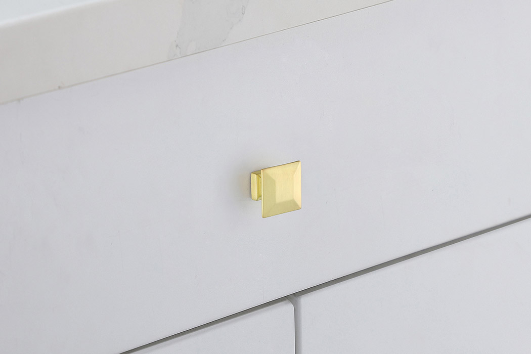 Elegant Cadon Cabinet Knob, Set of 10 - Brushed Gold (KB2025-GD-10PK)