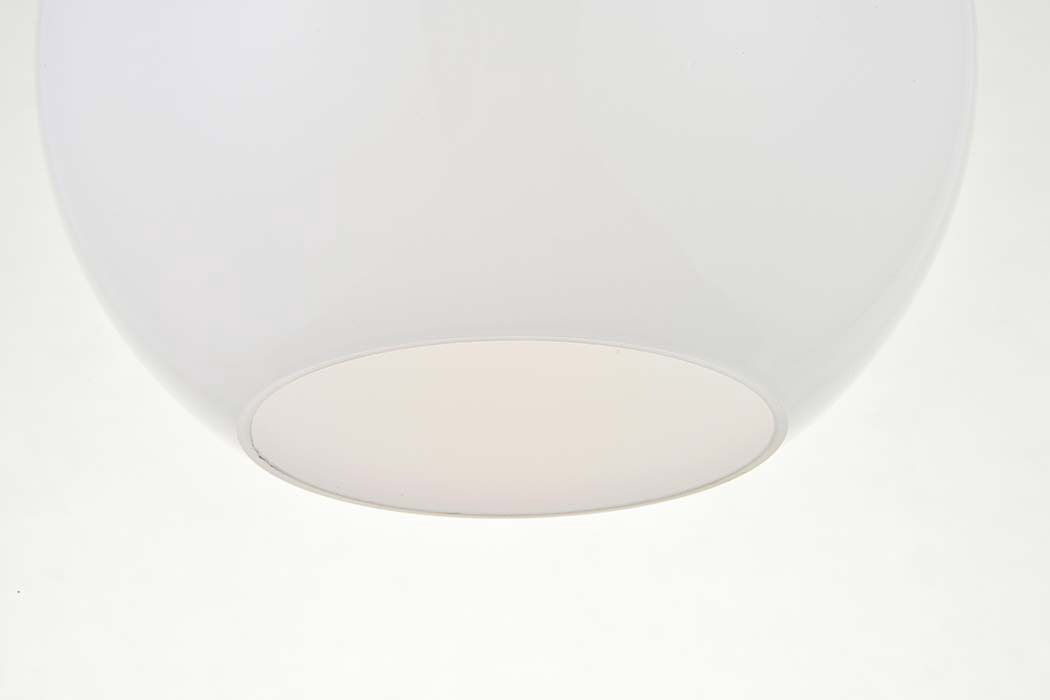 Elegant Baxter 1-Light Flush Mount - Black, L 7,9" (LD2205BK)