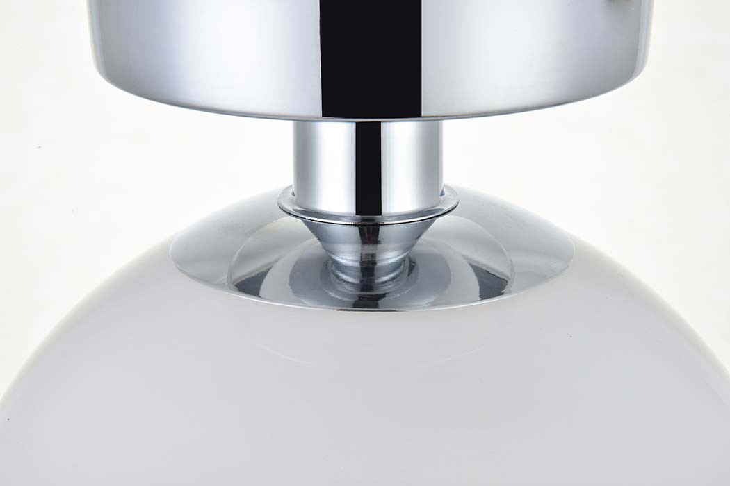 Elegant Baxter 1-Light Flush Mount - Chrome, L 7,9" (LD2205C)