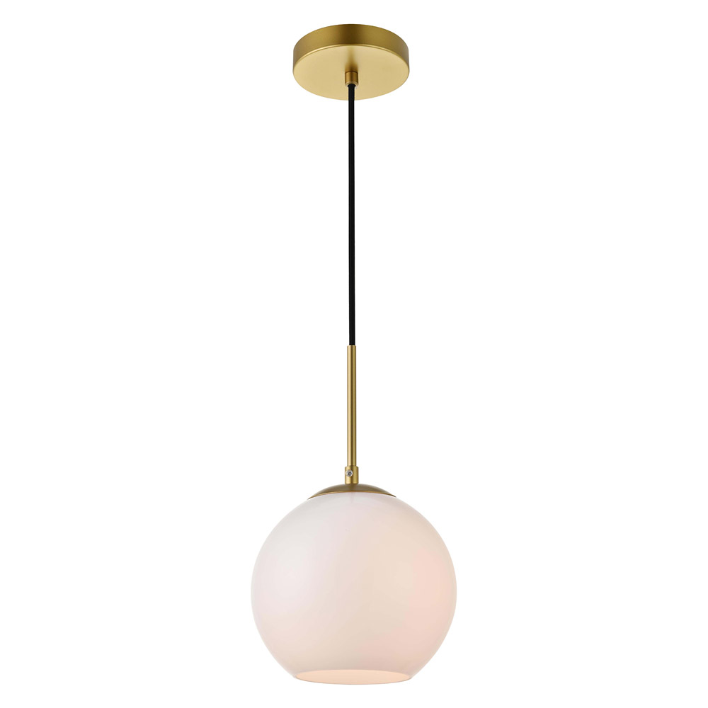 Elegant Baxter 1-Light Pendant - Brass, L 7.9" (LD2207BR)