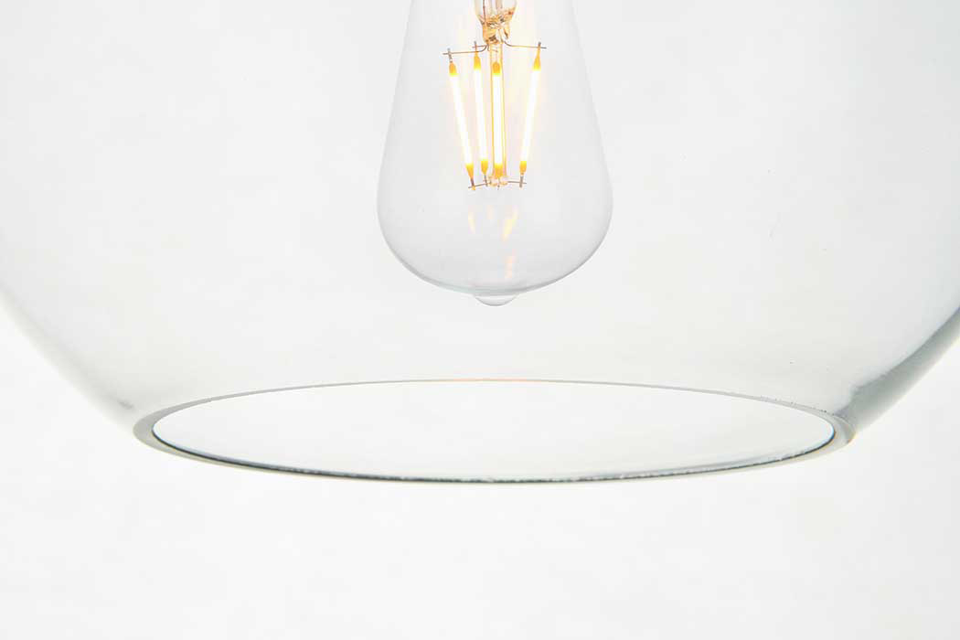 Elegant Baxter 3-Light Pendant - Brass, L 18.1" (LD2208BR)