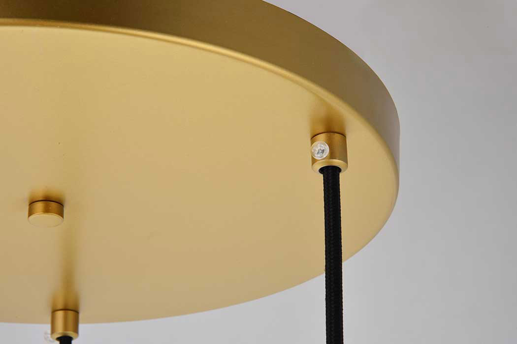 Elegant Baxter 3-Light Pendant - Brass, L 18.1" (LD2208BR)
