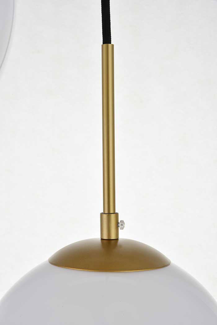 Elegant Baxter 3-Light Pendant - Brass, L 18.1" (LD2209BR)