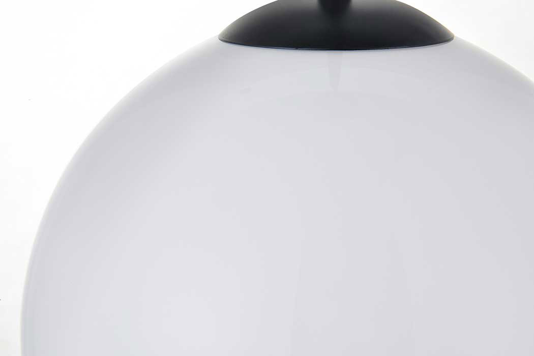 Elegant Baxter 1-Light Pendant - Black, L 9.8" (LD2213BK)