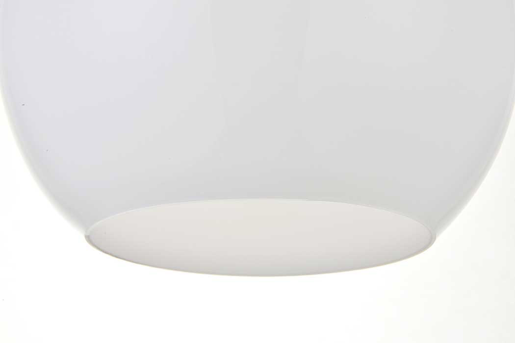 Elegant Baxter 1-Light Pendant - Black, L 9.8" (LD2213BK)
