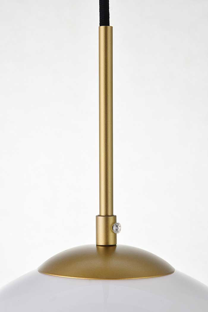 Elegant Baxter 3-Light Pendant - Brass, L 20.1" (LD2215BR)