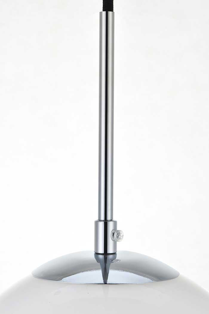 Elegant Baxter 1-Light Pendant - Chrome, L 13.8" (LD2217C)