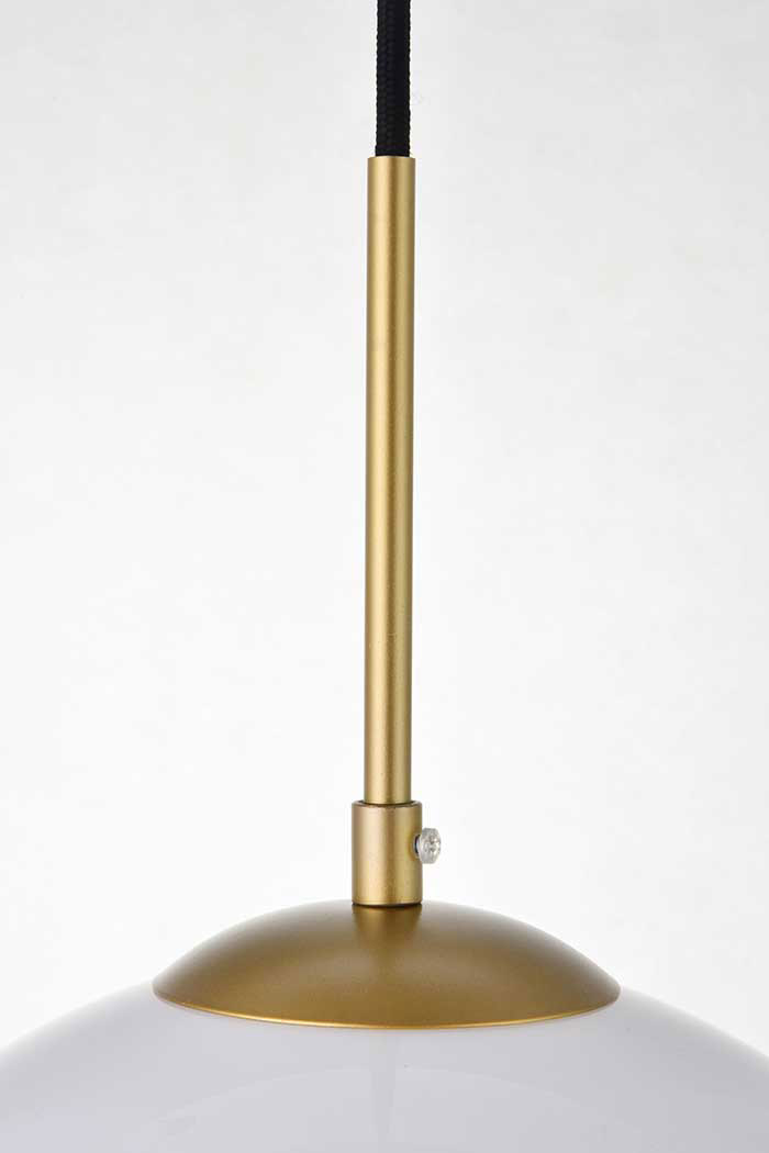 Elegant Baxter 3-Light Pendant - Brass, L 20.9" (LD2219BR)