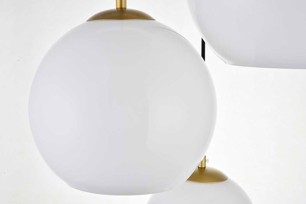 Elegant Baxter 3-Light Pendant - Brass, L 20.9" (LD2219BR)