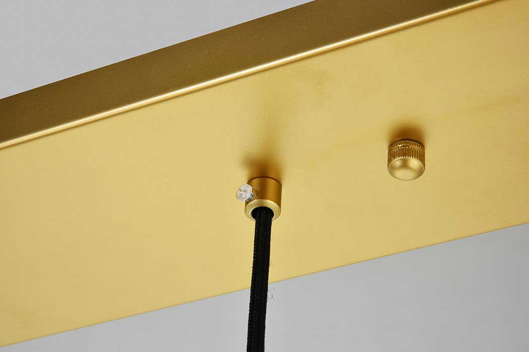 Elegant Baxter 36" 3 Lights Pendant - Brass, 5 Bubls (LD2228BR)