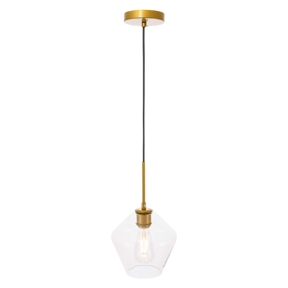 Elegant Pendant Light - Brass, 1 Bubl (LD2256BR)