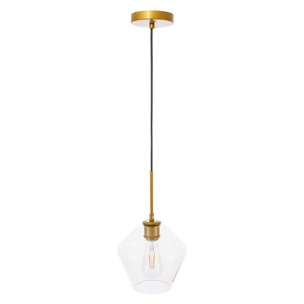 Elegant Pendant Light - Brass, 1 Bubl (LD2256BR)