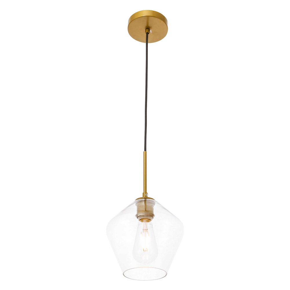 Elegant Pendant Light - Brass, 1 Bubl (LD2256BR)