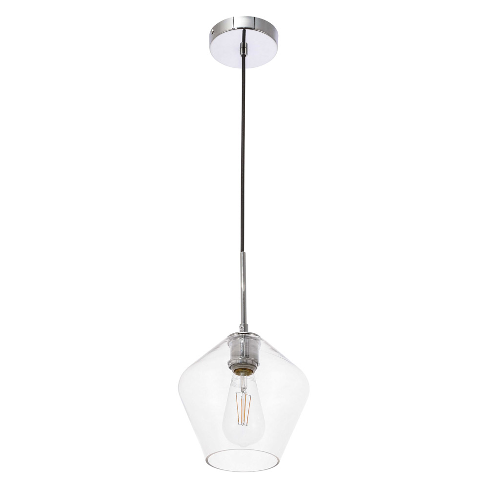 Elegant Pendant Light - Chrome, 1 Bubl (LD2256C)