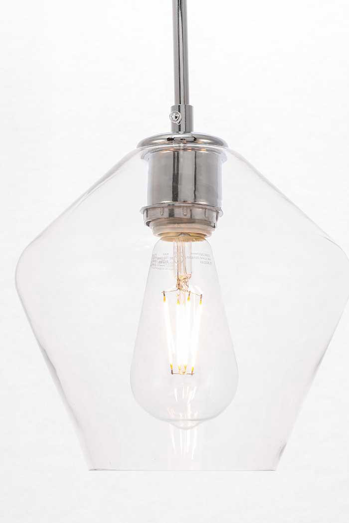 Elegant Pendant Light - Chrome, 1 Bubl (LD2256C)
