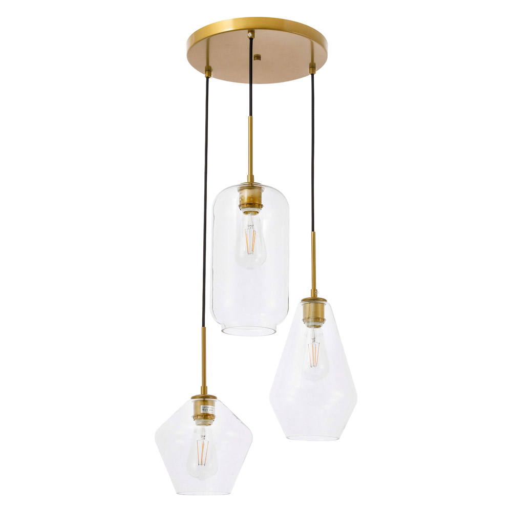 Elegant Pendant Light - Brass (LD2268BR)
