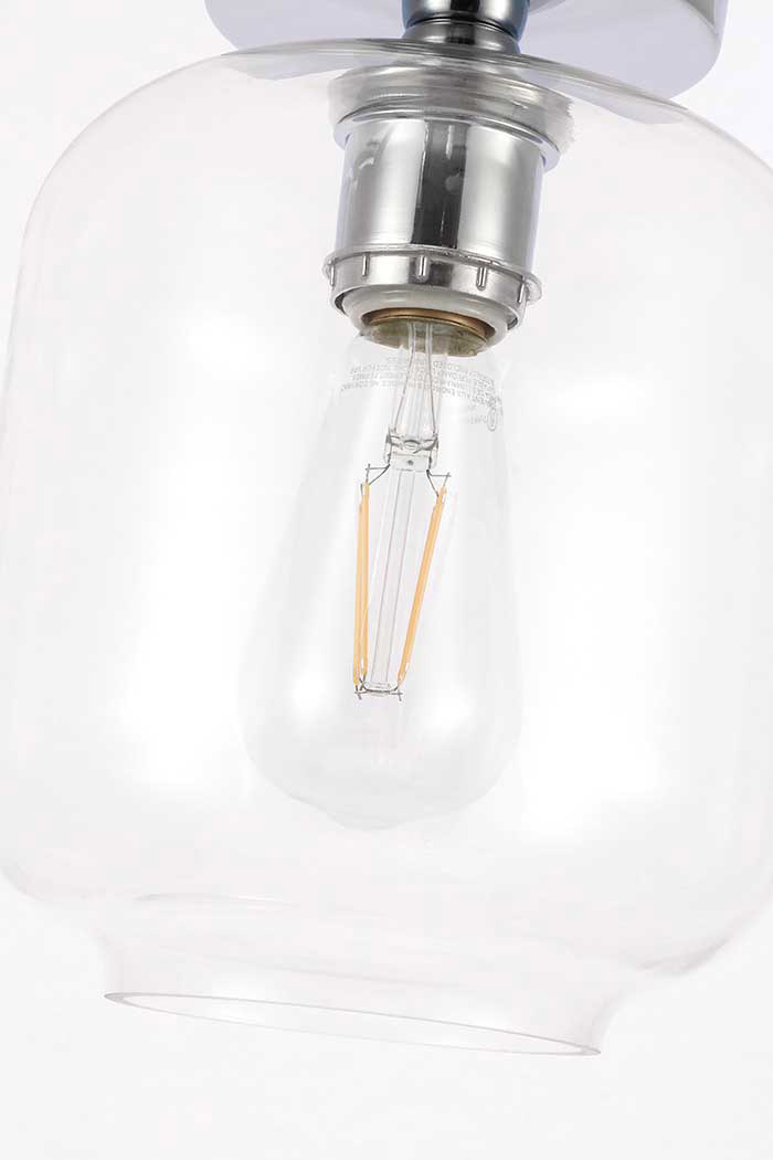 Elegant Flush Mount Light - Chrome (LD2270C)