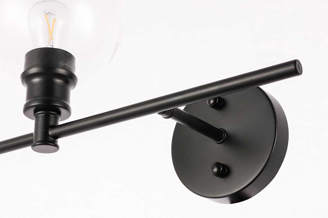 Elegant Wall Sconce - Black, Left Side (LD2302BK)