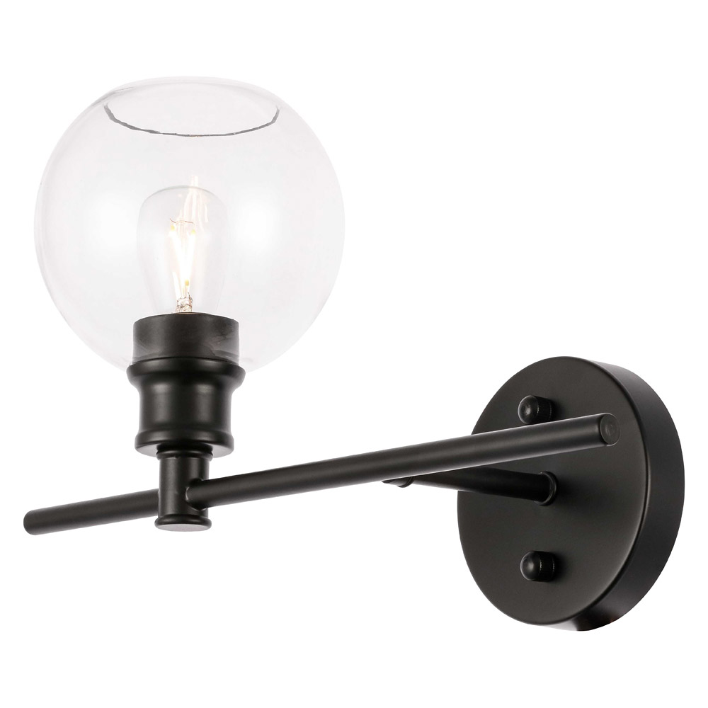 Elegant Wall Sconce - Black, Left Side (LD2302BK)