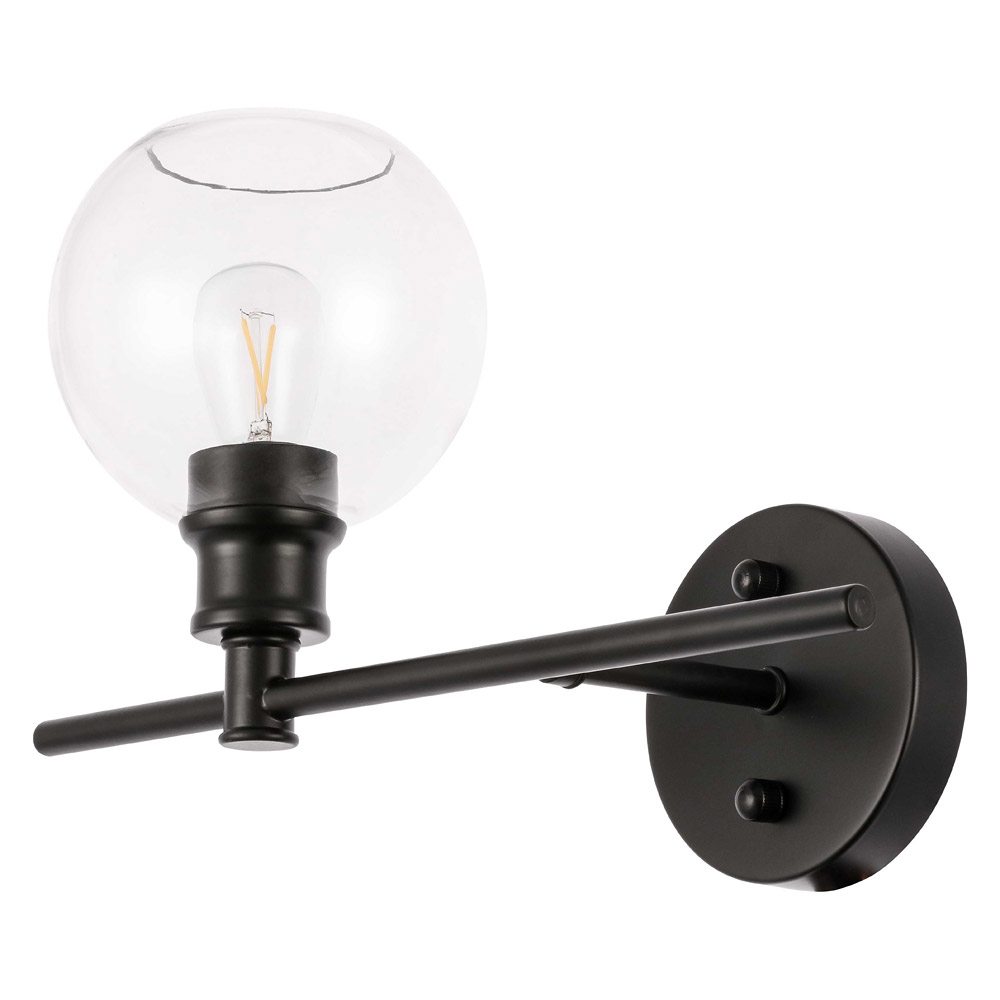 Elegant Wall Sconce - Black, Left Side (LD2302BK)