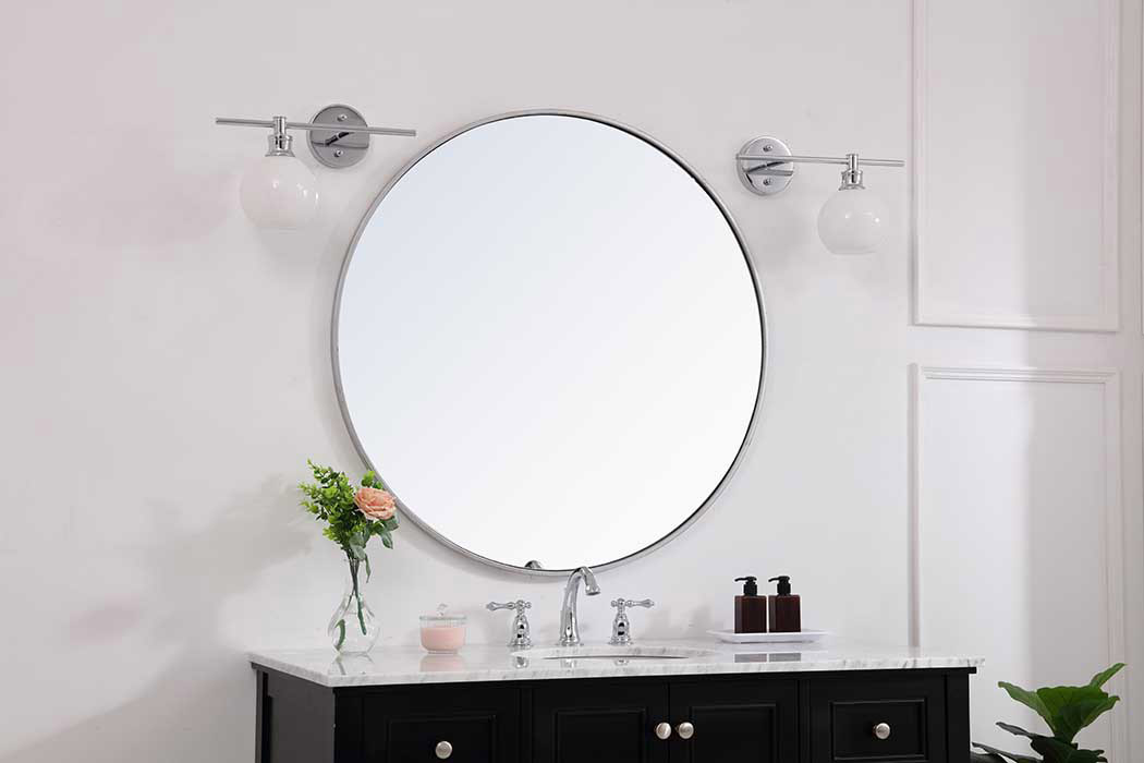 Elegant Wall Sconce - Chrome/Matte Glass, Left Side (LD2303C)