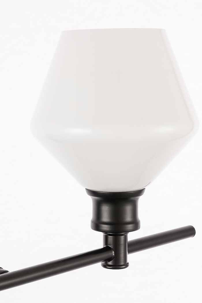 Elegant Wall Sconce - Black/Matte Glass, Right Side (LD2305BK)