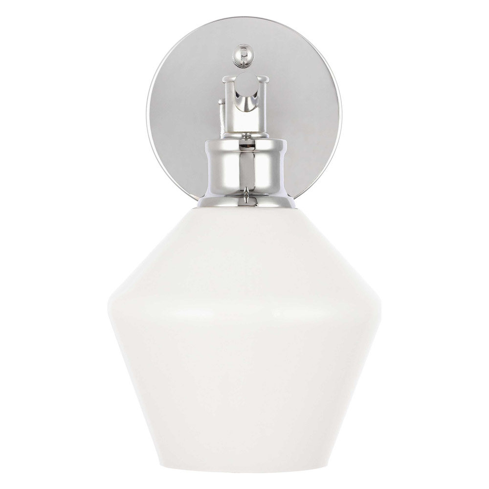 Elegant Wall Sconce - Chrome/Matte Glass (LD2309C)