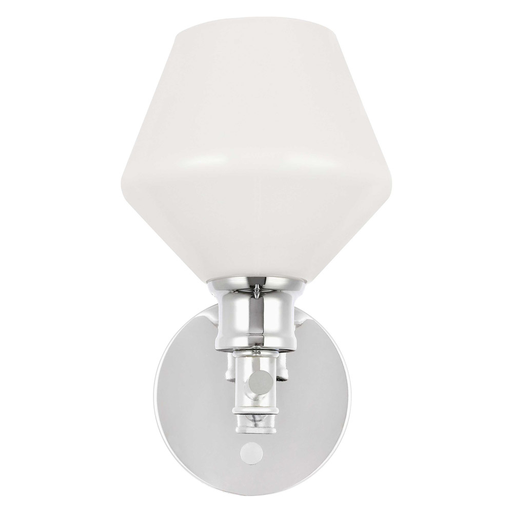 Elegant Wall Sconce - Chrome/Matte Glass (LD2309C)