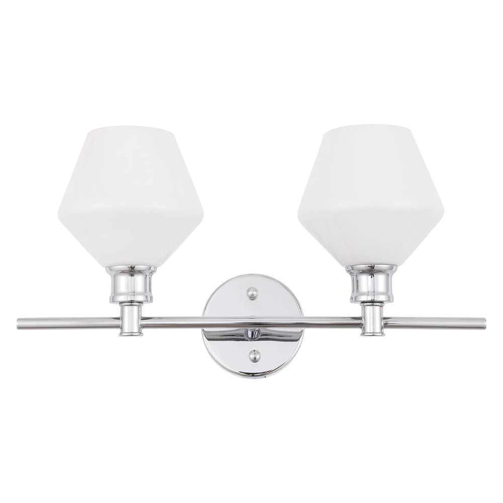 Elegant Wall Sconce - Chrome/Matte Glass (LD2313C)
