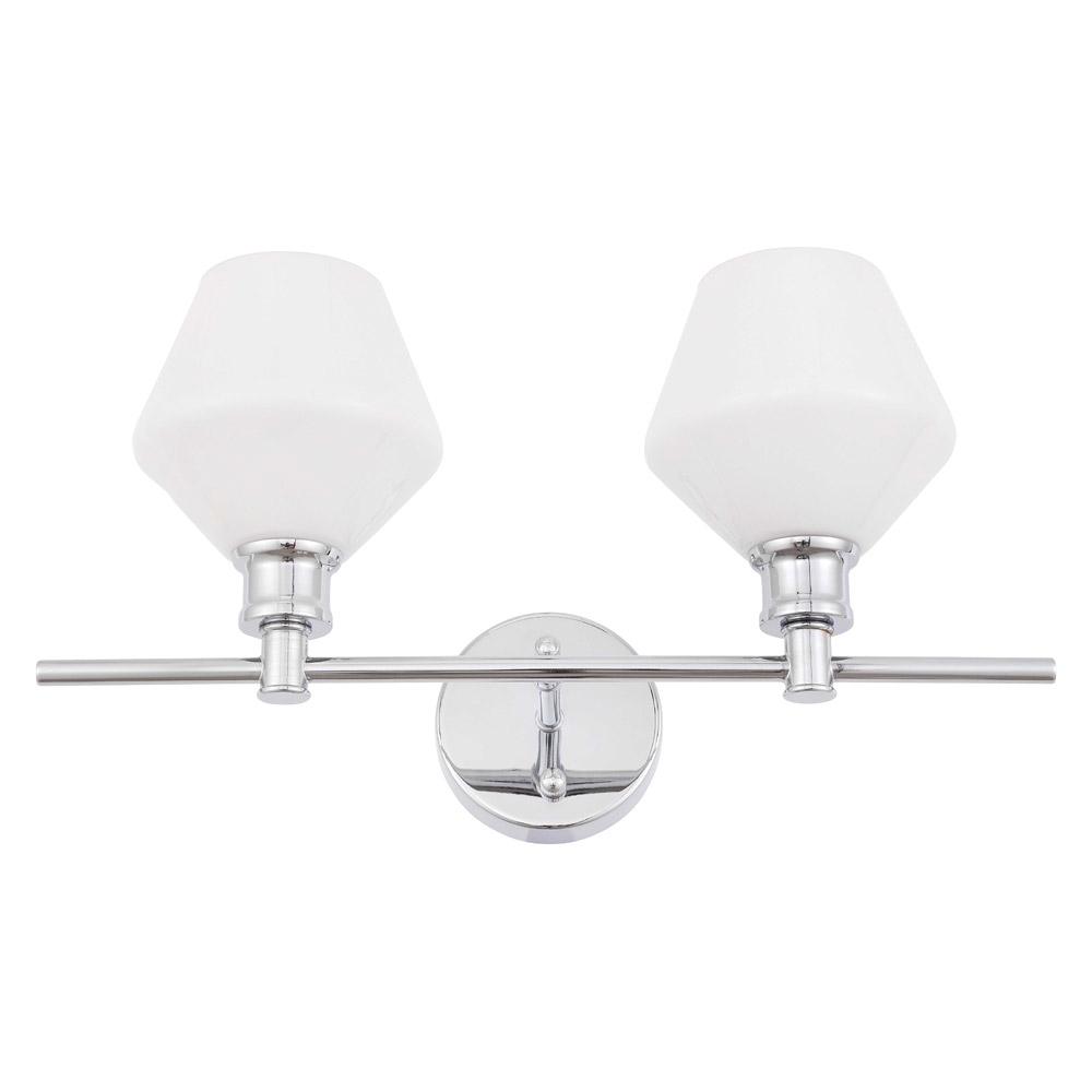 Elegant Wall Sconce - Chrome/Matte Glass (LD2313C)
