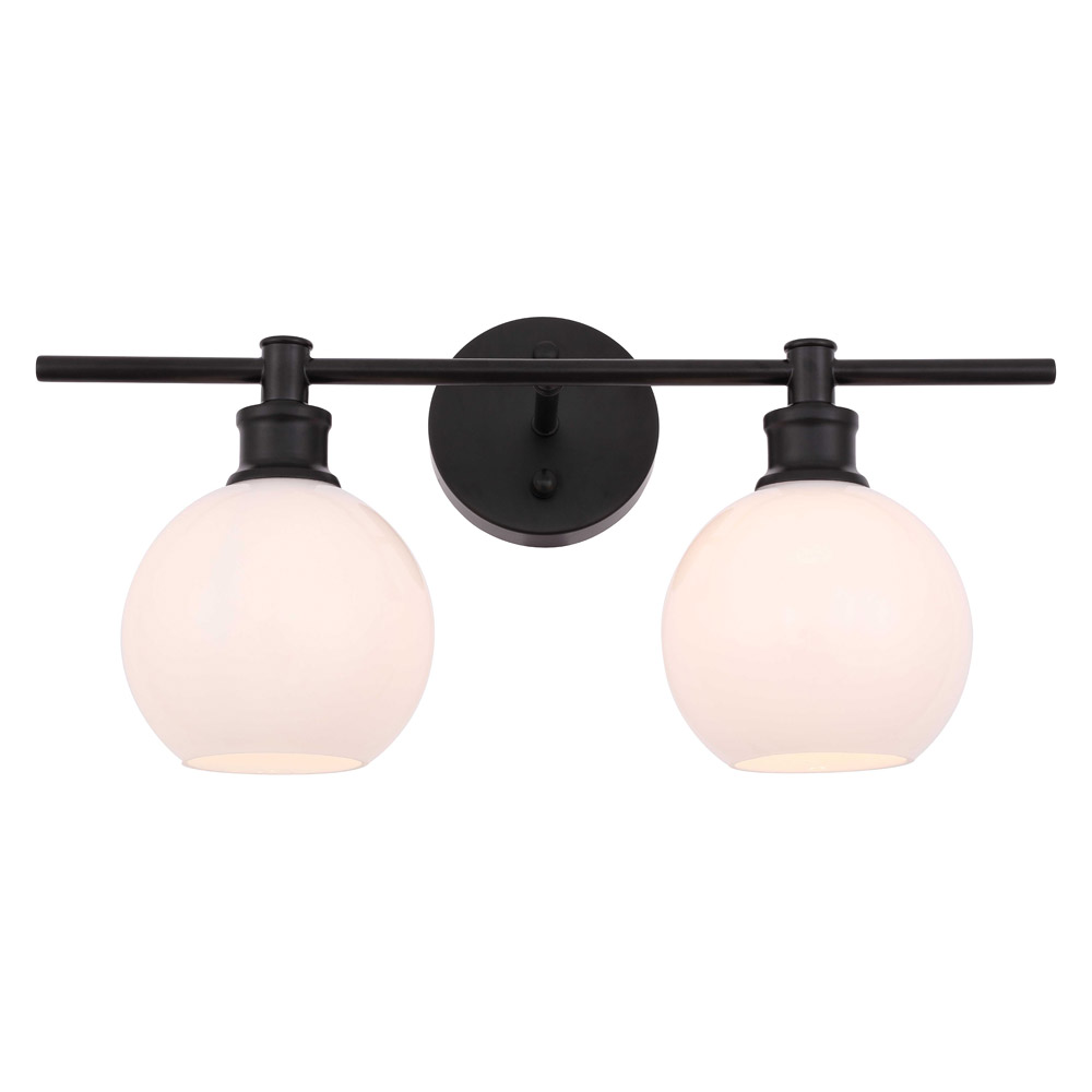 Elegant Wall Sconce - Black/Matte Glass (LD2315BK)