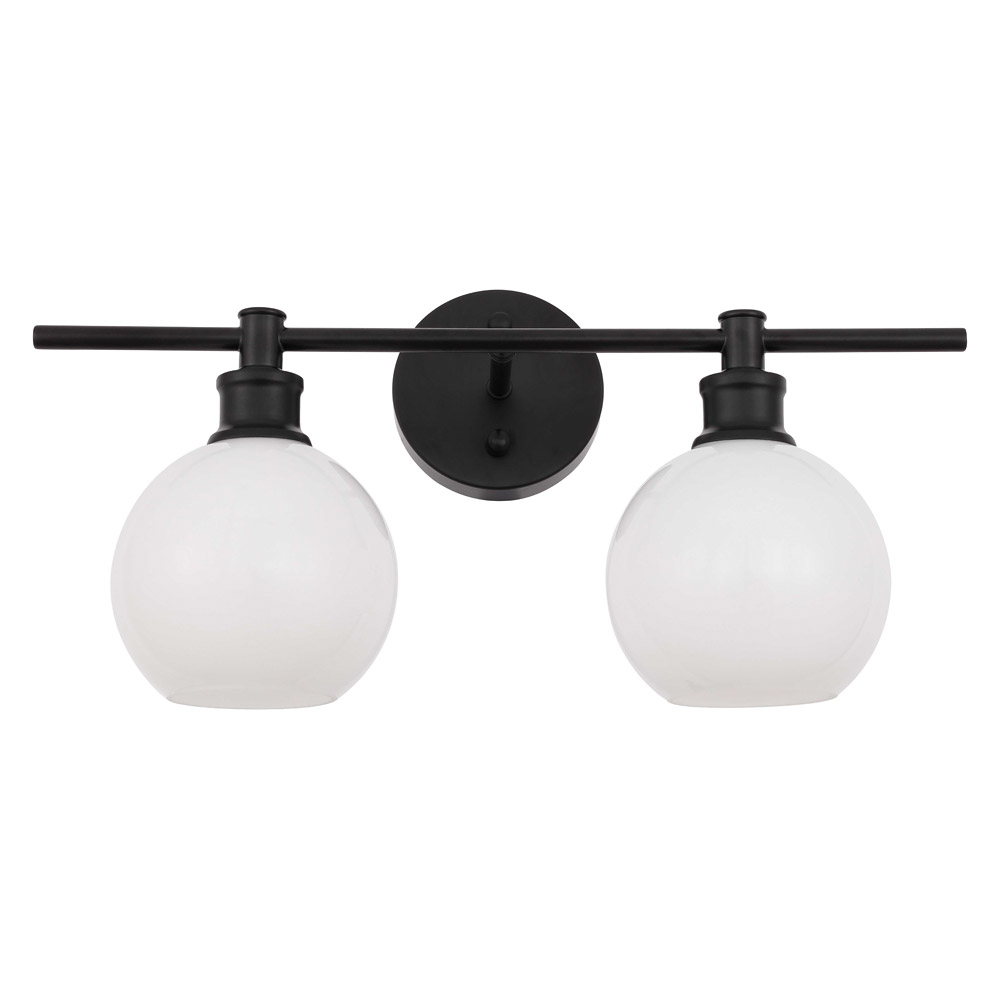 Elegant Wall Sconce - Black/Matte Glass (LD2315BK)