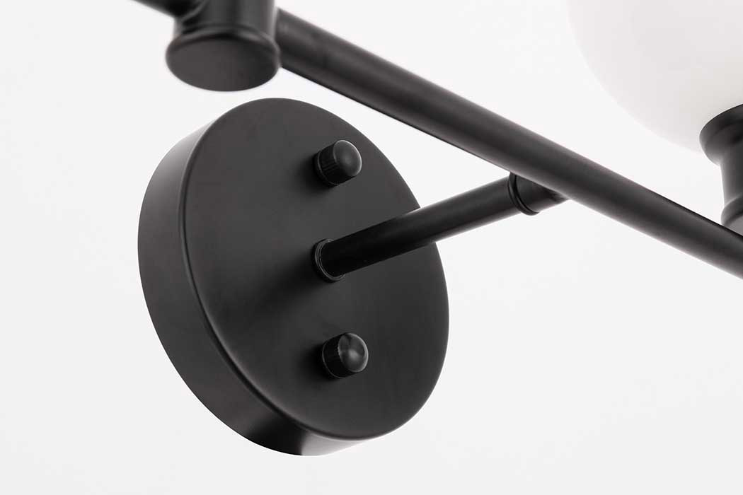 Elegant Wall Sconce - Black/Matte Glass (LD2315BK)
