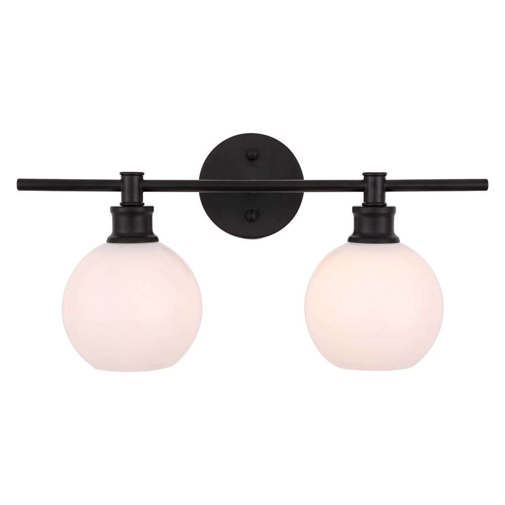 Elegant Wall Sconce - Black/Matte Glass (LD2315BK)