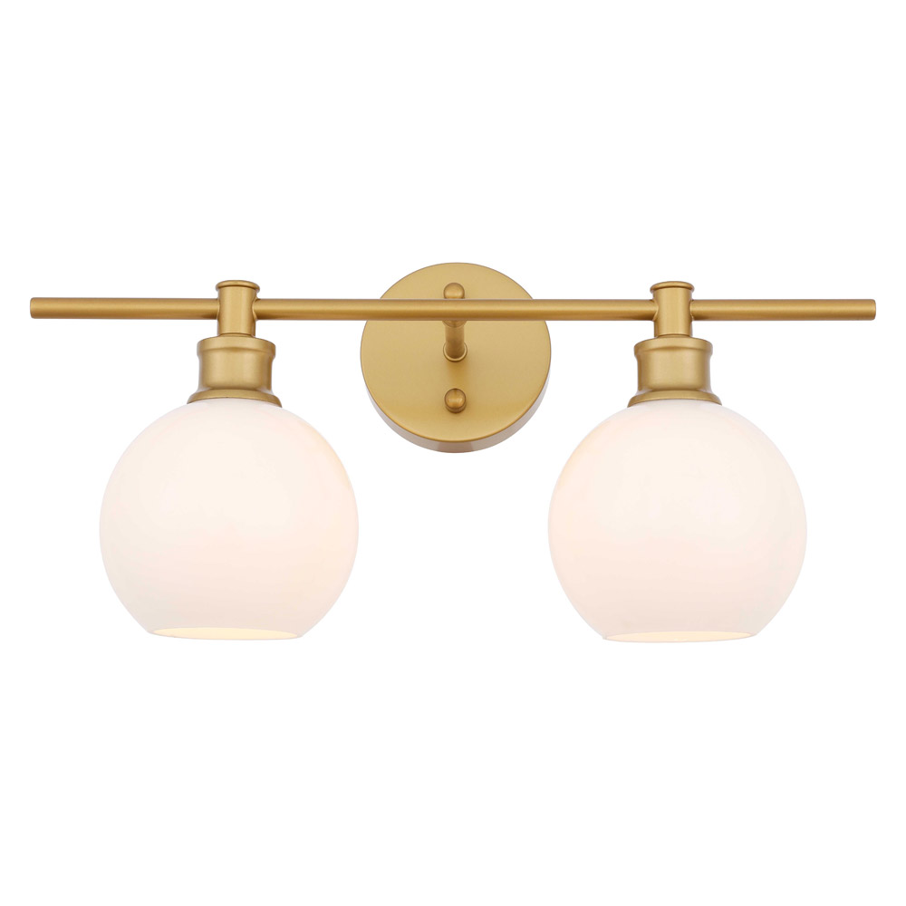 Elegant Wall Sconce - Brass/Matte Glass (LD2315BR)