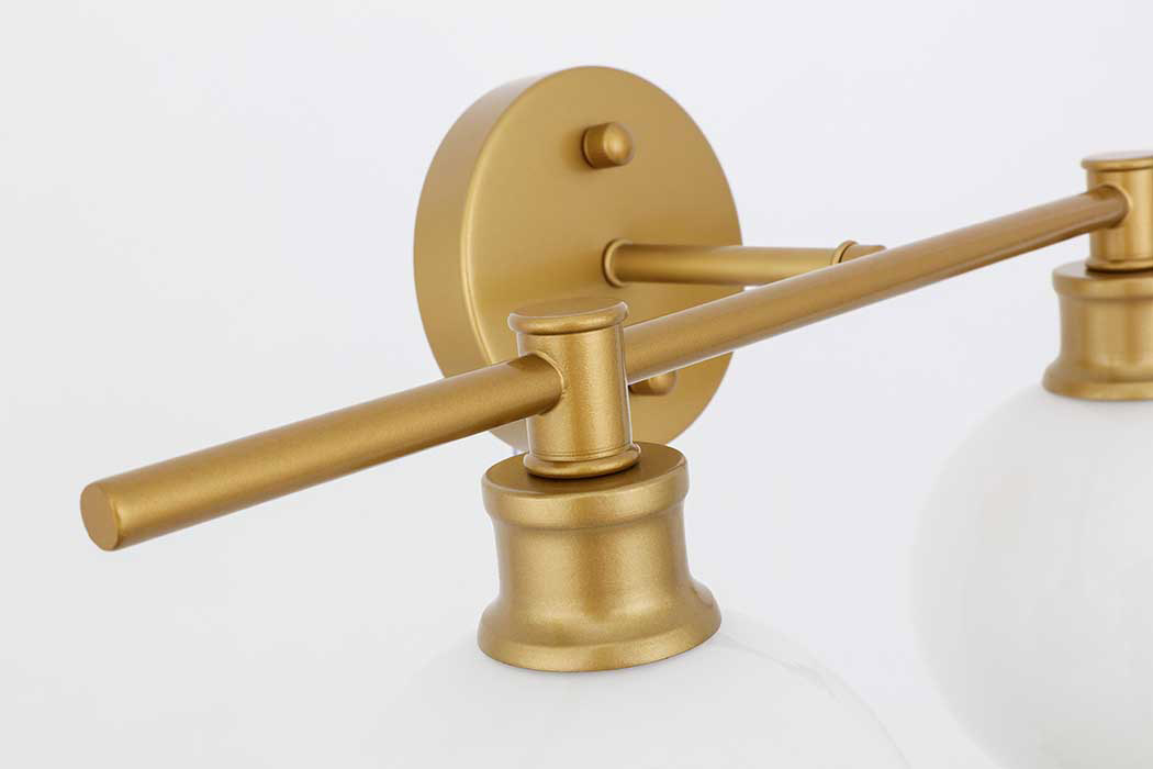 Elegant Wall Sconce - Brass/Matte Glass (LD2315BR)