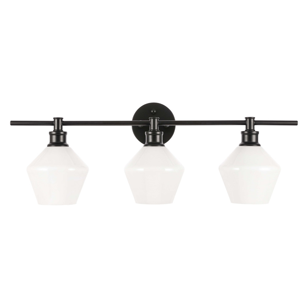 Elegant Wall Sconce - Black/Matte Glass (LD2317BK)