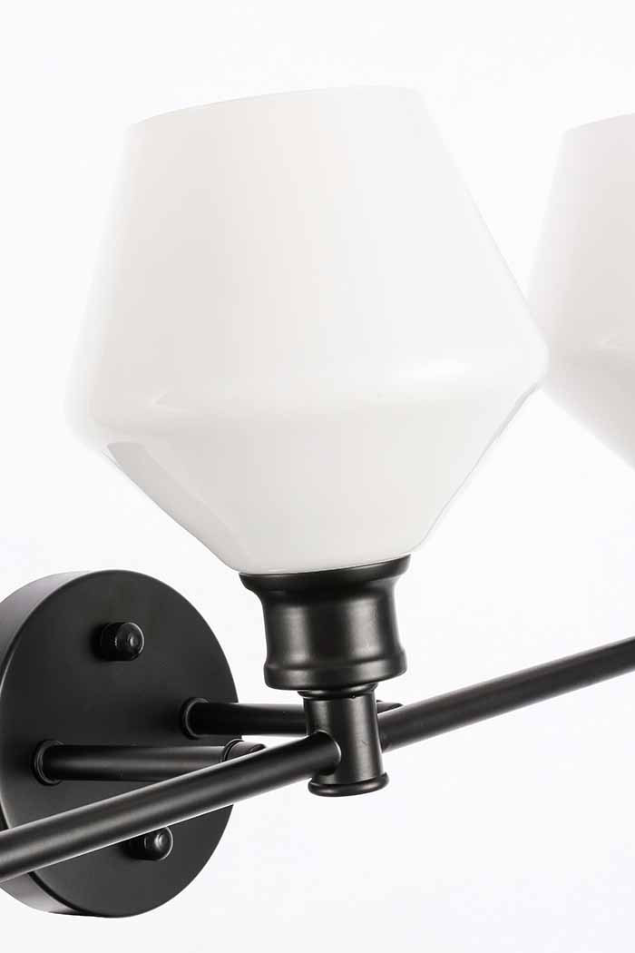 Elegant Wall Sconce - Black/Matte Glass (LD2317BK)