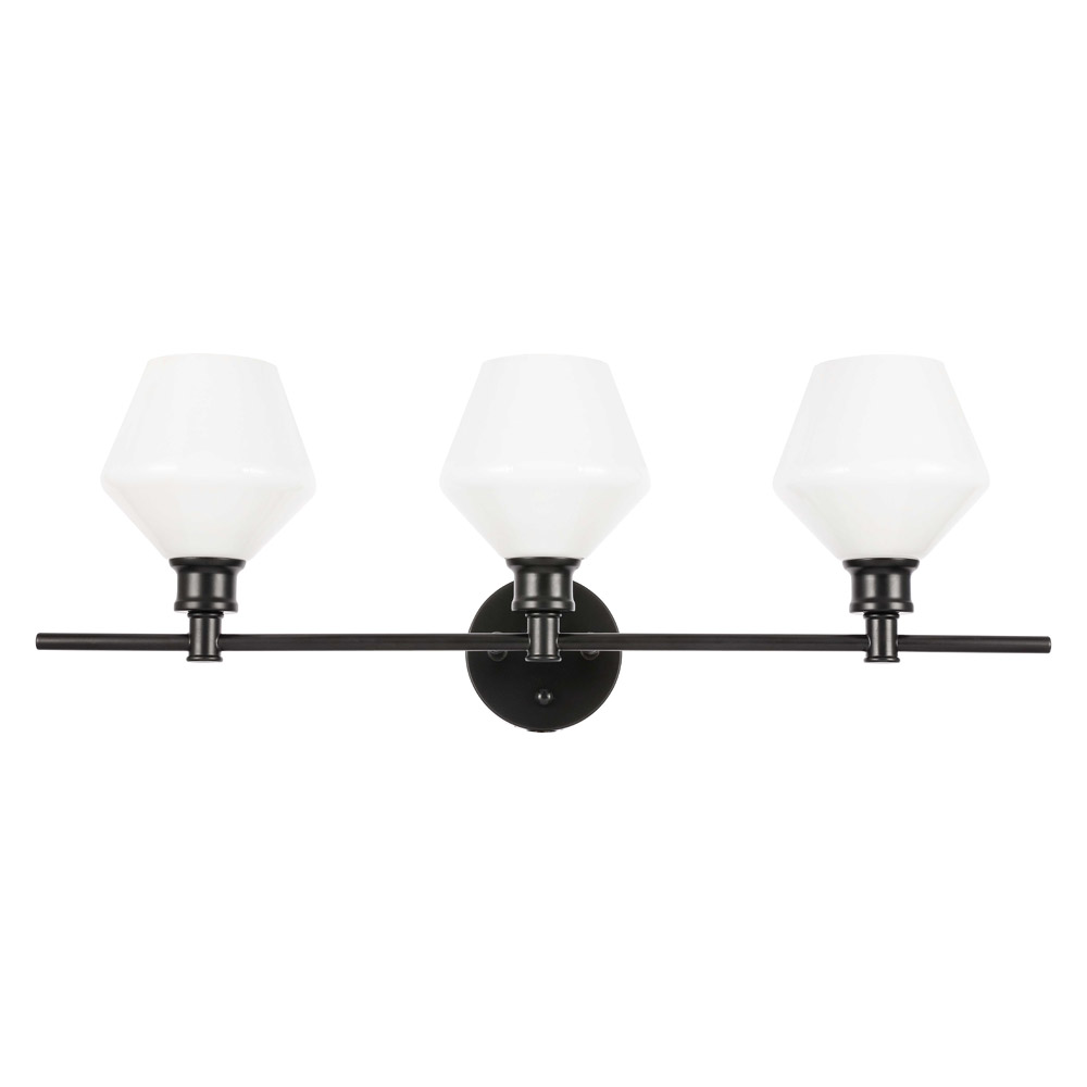 Elegant Wall Sconce - Black/Matte Glass (LD2317BK)