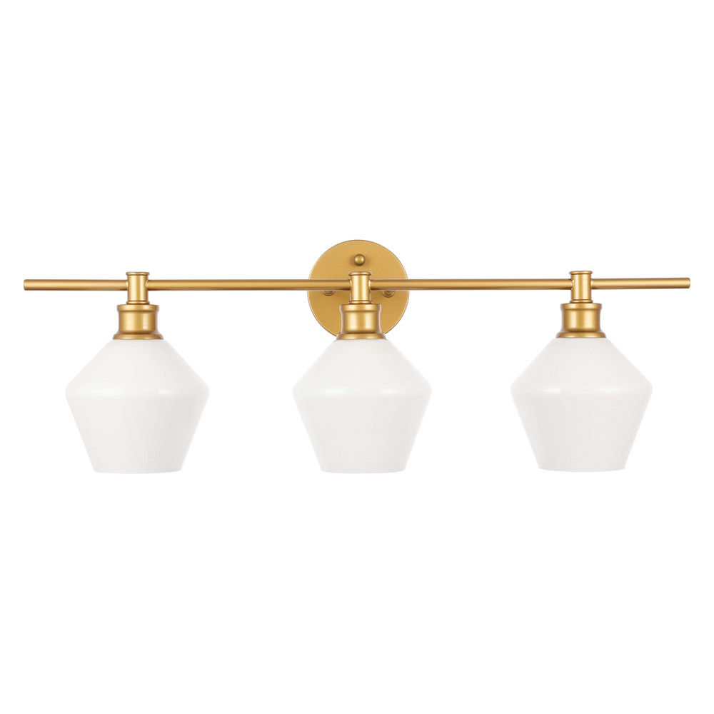 Elegant Wall Sconce - Brass/Matte Glass (LD2317BR)