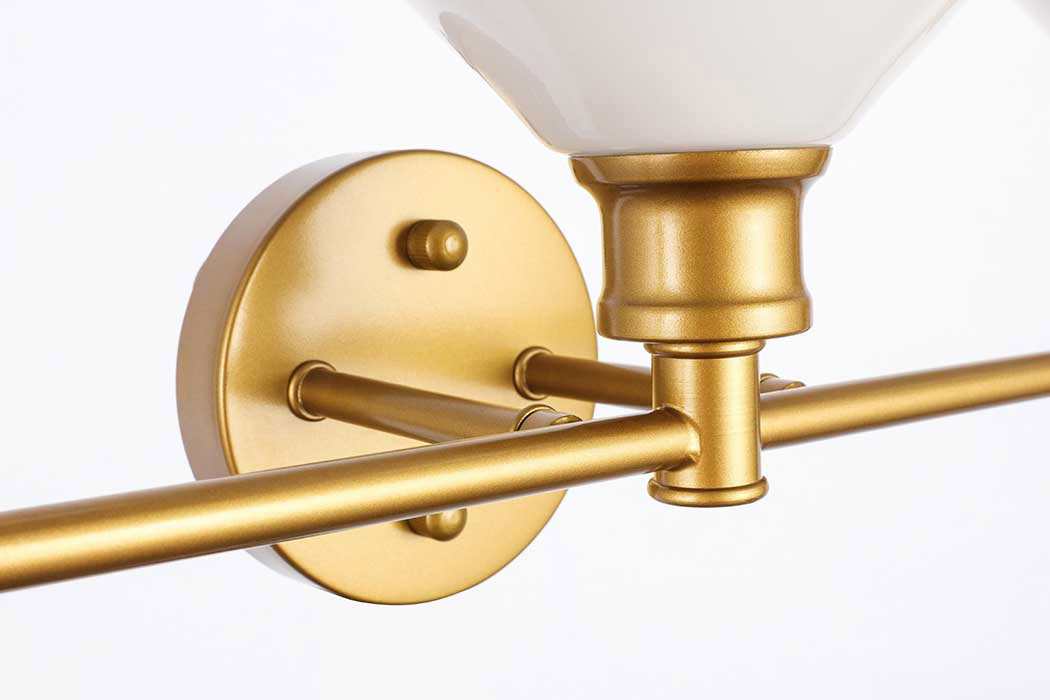 Elegant Wall Sconce - Brass/Matte Glass (LD2317BR)