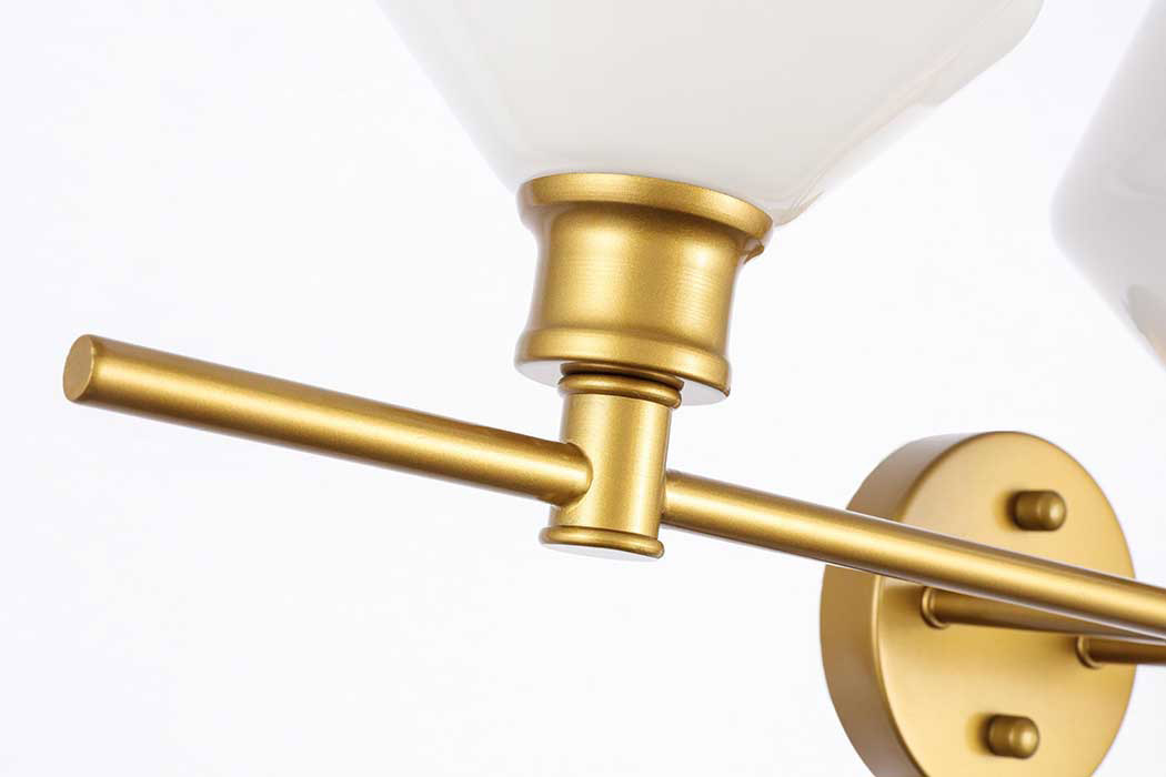Elegant Wall Sconce - Brass/Matte Glass (LD2317BR)