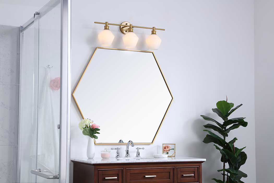 Elegant Wall Sconce - Brass/Matte Glass (LD2317BR)