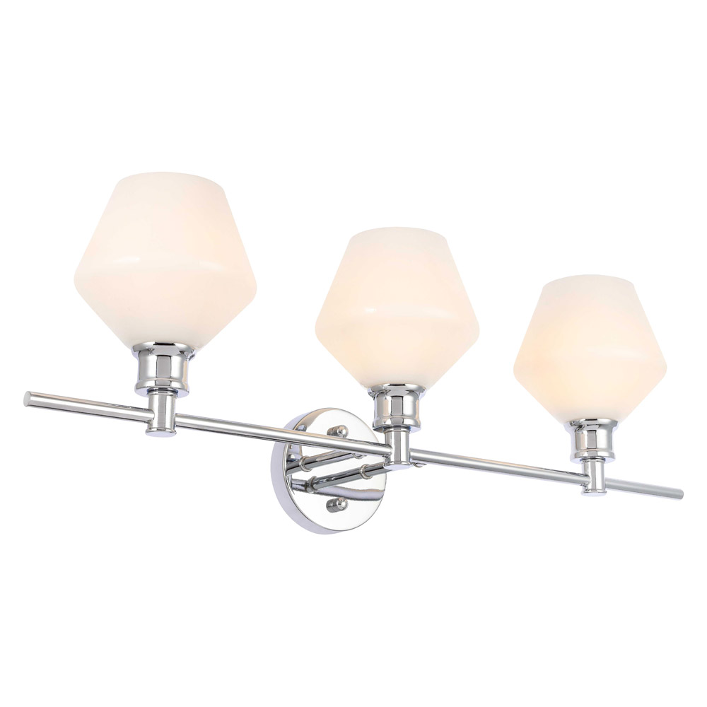 Elegant Wall Sconce - Chrome/Matte Glass (LD2317C)