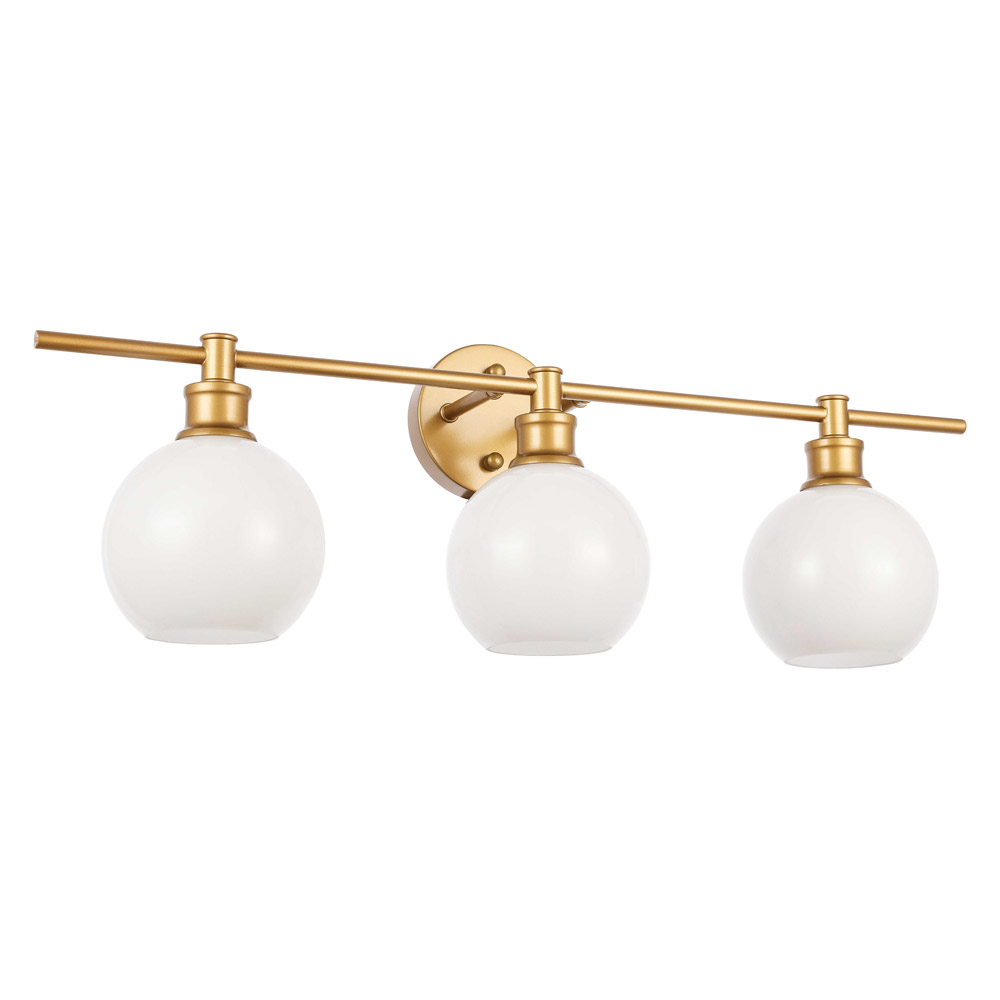 Elegant Wall Sconce - Brass/Matte Glass (LD2319BR)